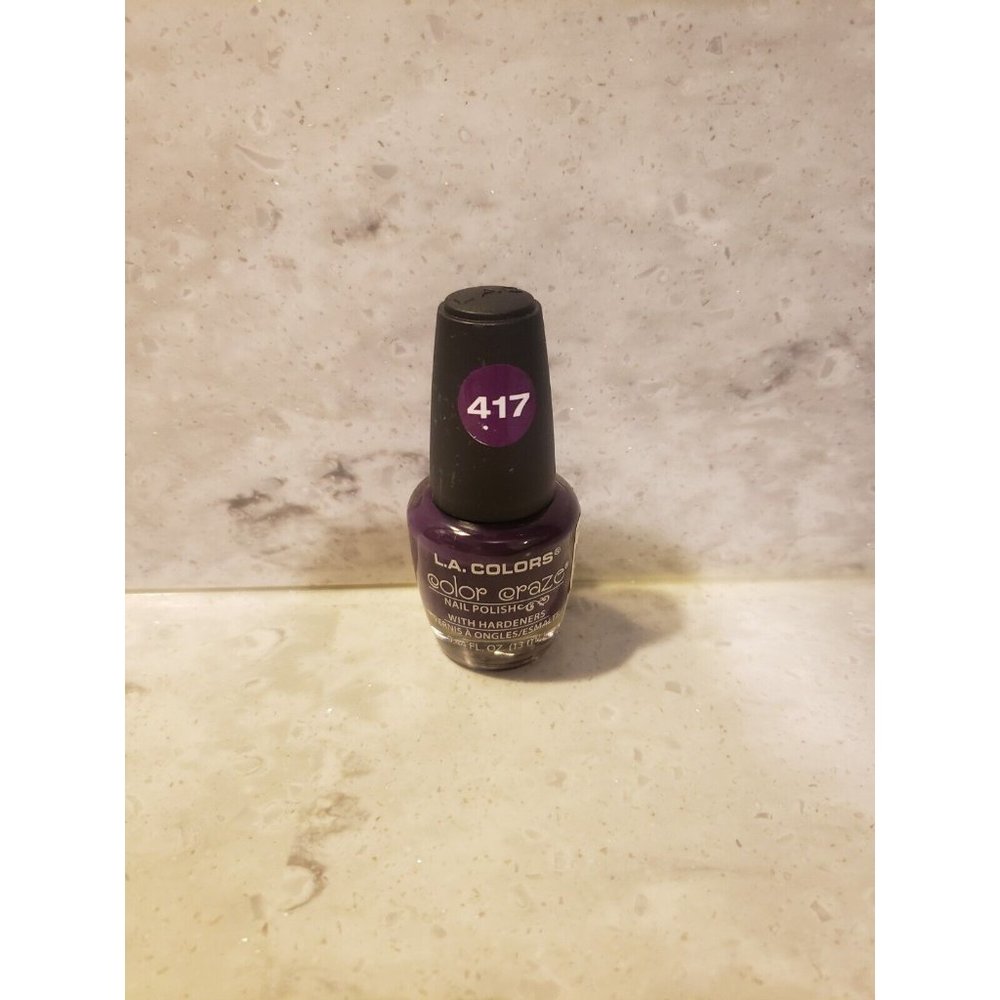 LA Colors Craze Nail Polish Long-lasting Quick Dry 0.44 Fl Oz 417 Nuclear Energy